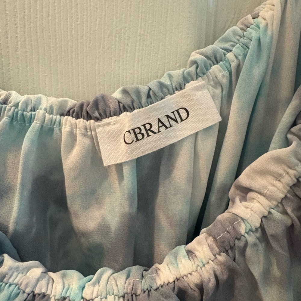 Blue and Gray Tie-Dye Romper - Picture 3 of 3